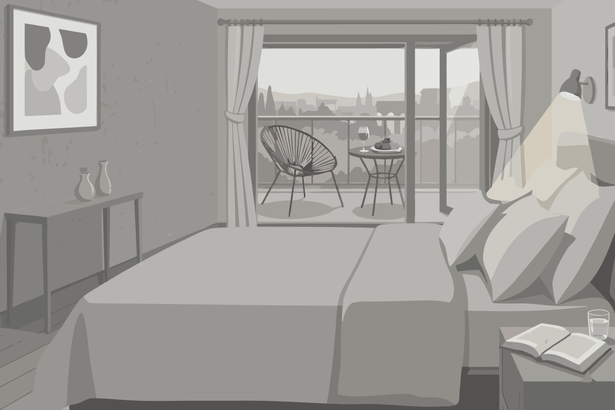 Quadruple Room with Shared Bathroom - Non-Smoking
